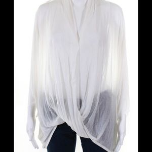 Helmut Lang drape blouse